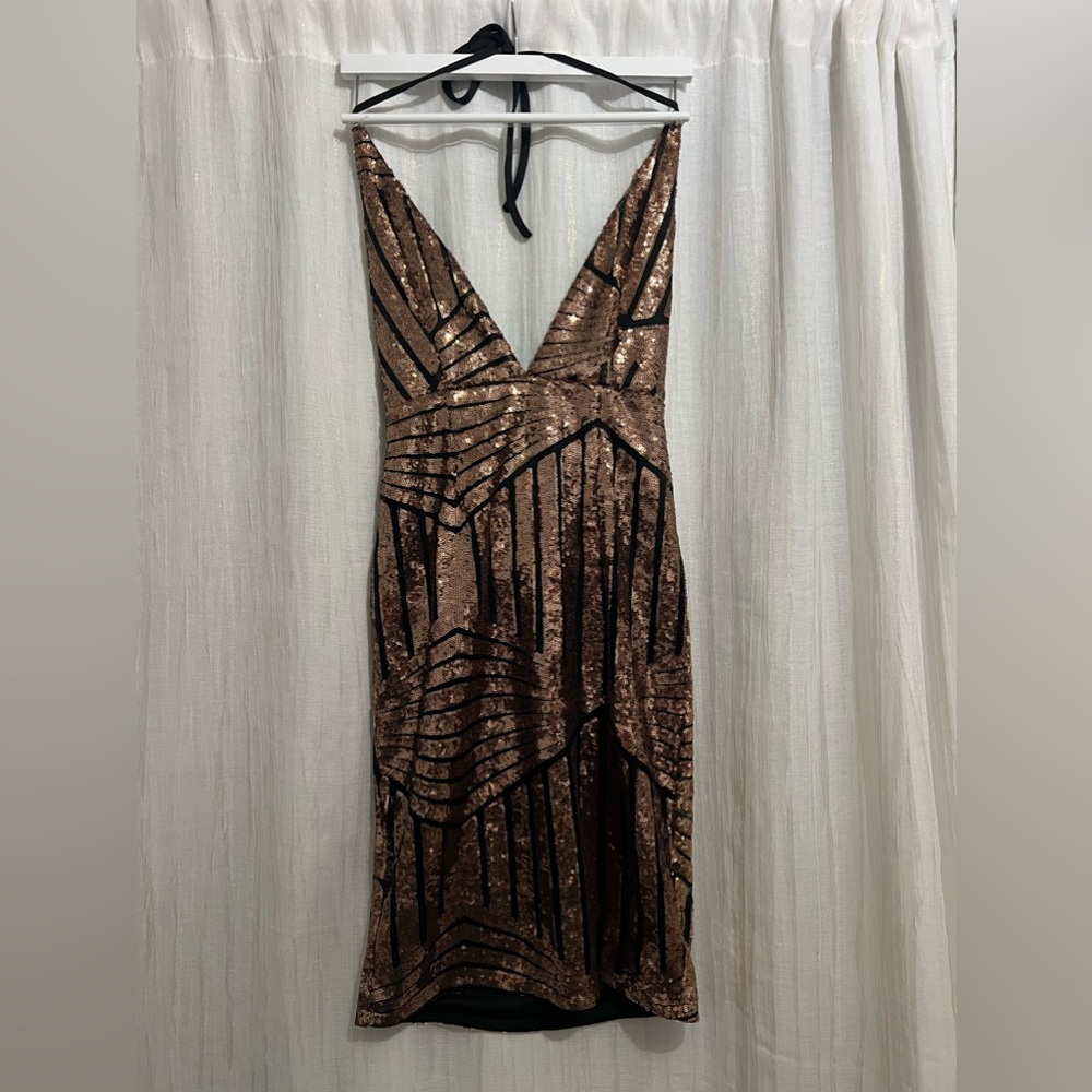 Glittery cocktail hour dress